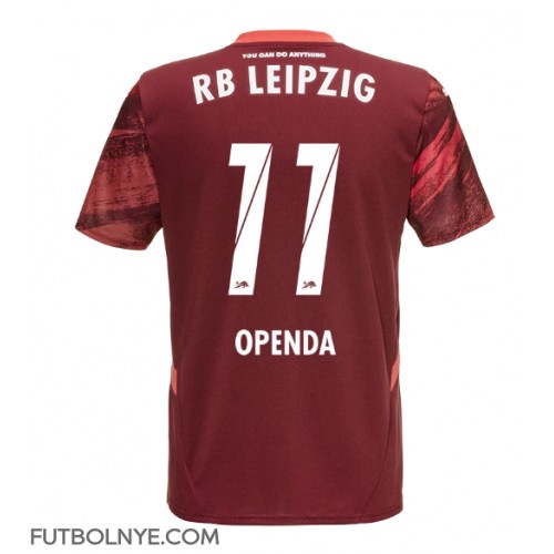 Camiseta RB Leipzig Lois Openda #11 Visitante Equipación 2024-25 manga corta